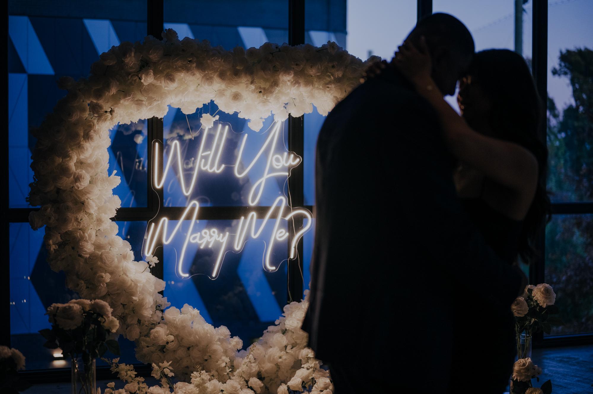 A magical surprise proposal at Icon Studio Space!