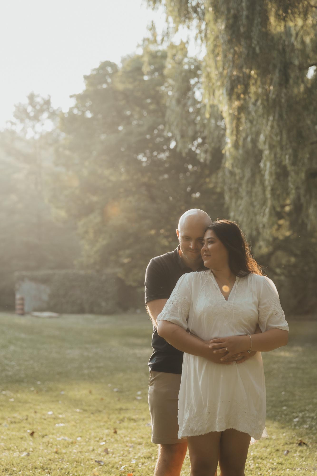 Anna & Thomas’s Sunlit Engagement Session at Jack Darling Park